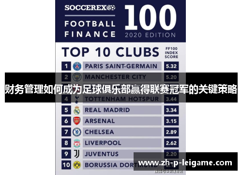 财务管理如何成为足球俱乐部赢得联赛冠军的关键策略 财务管理如何成为足球俱乐部赢得联赛冠军的关键策略